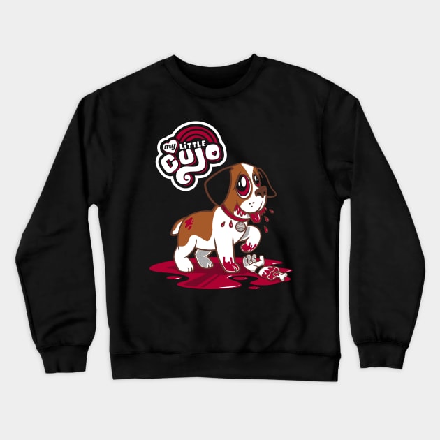 My Little Cujo - Stephen King - Creepy Cute Horror Crewneck Sweatshirt by Nemons